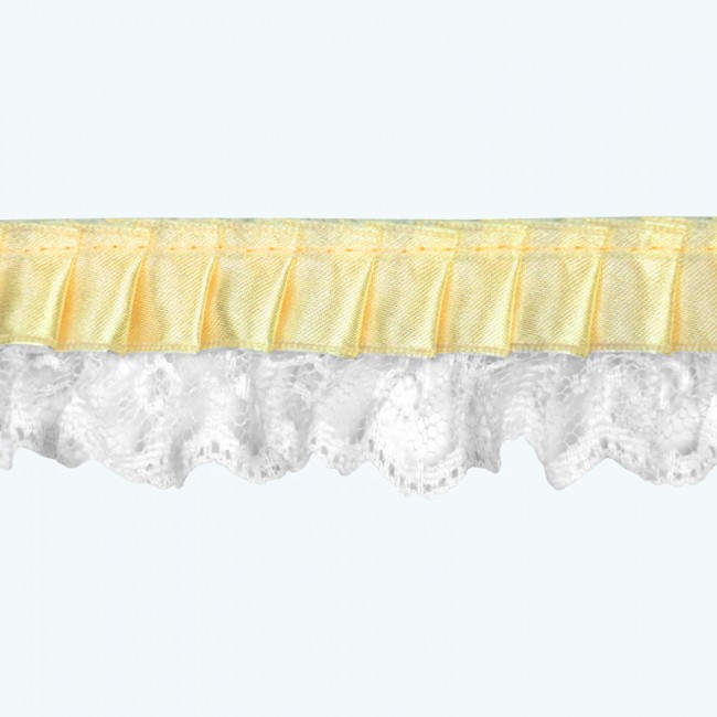 Lace Trim 1.75", 1.25", 3/4" | Yellow Lace Trim 1.75", 1.25", 3/4" | Yellow